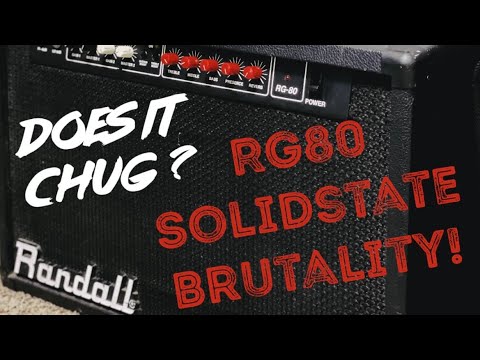 Solid State Thrash Brutality! Randall RG80 2X10 Combo | “Vary Rare Amplifier” (Metal Play Through)