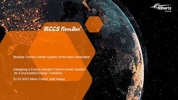 G-PST Webinar: Designing a Future-oriented Control Center System for Successful Energy Transition