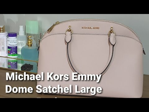 Michael Kors Brown Saffiano Leather Large Emmy Dome Satchel at 1stDibs   michael kors emmy dome satchel, dome handbags, michael kors emmy dome  crossbody