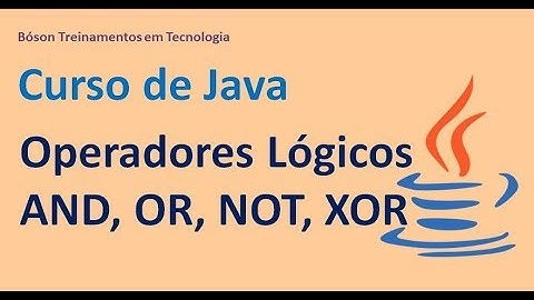 Java Course - Logical Operators - AND, OR, NOT and XOR