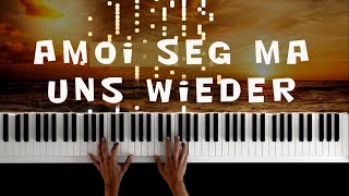 Video thumbnail of "Amoi seg ma uns wieder Andreas Gabalier Piano Cover Piano Tutorial"