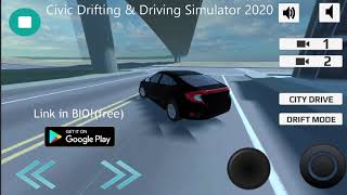 Drifting & Driving Simulator: Honda Civic 2020! FREE MOBILE GAME TRAILER! screenshot 3