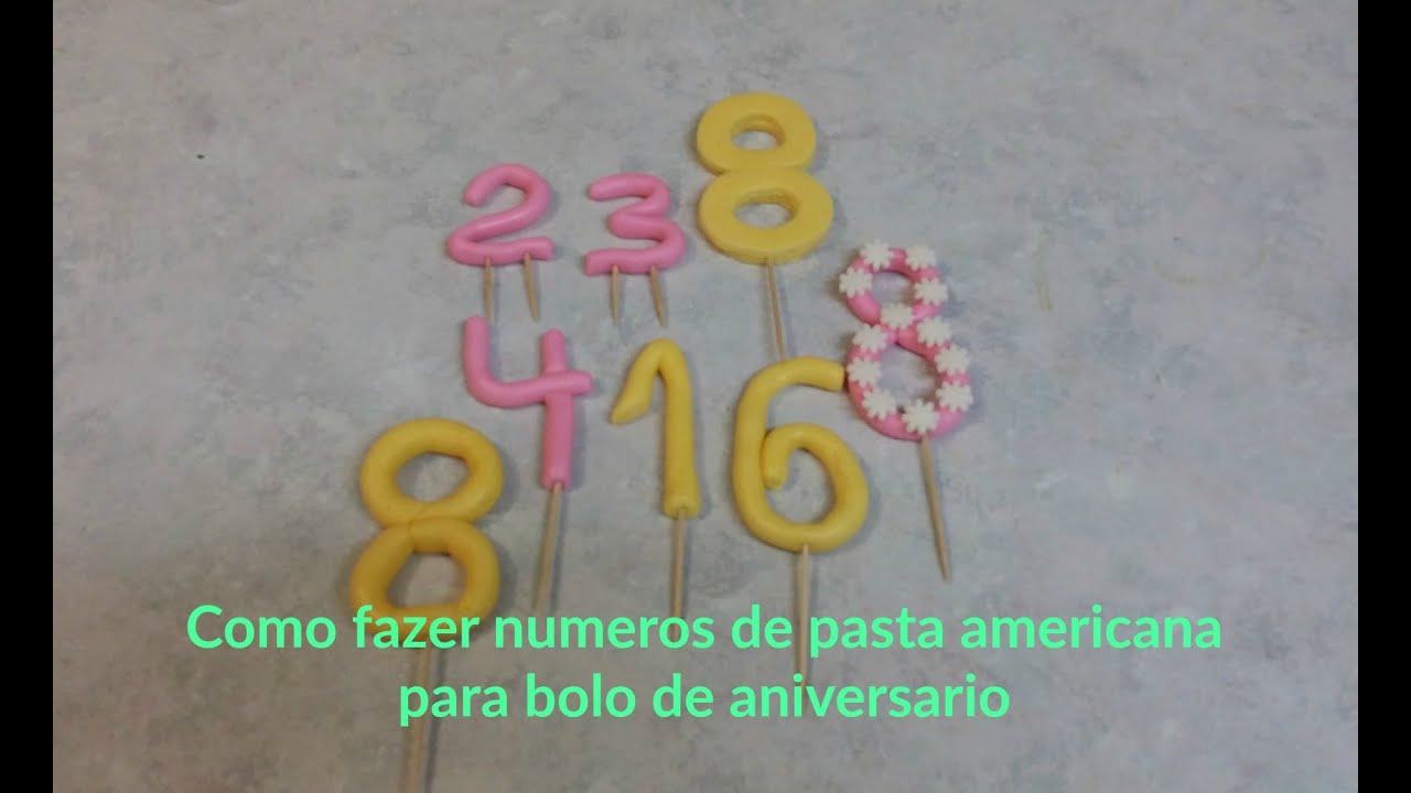 Como Fazer Numeros de Pasta Americana YouTube