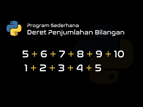 Menampilkan deret Penjumlahan Bilangan