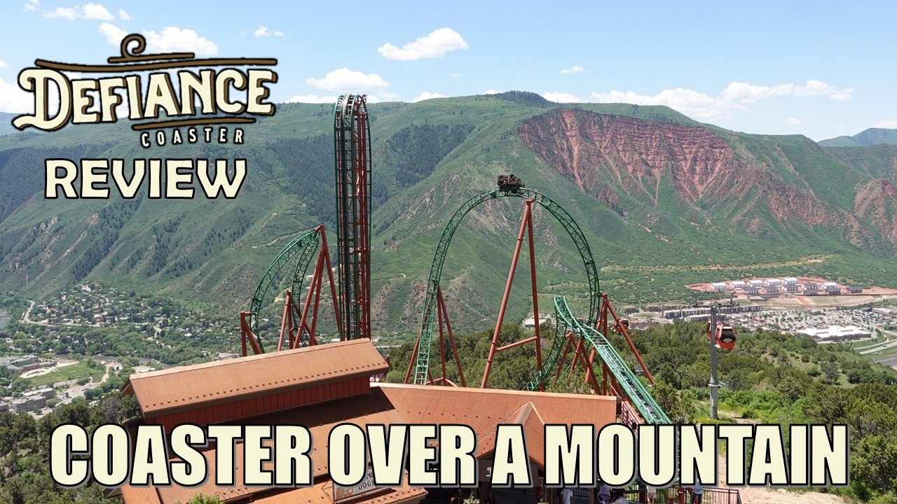 Обзор аттракциона Defiance, пещеры Гленвуд, самолет Gerstlauer Eurofighter | Американские горки н...