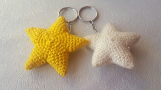Amigurumi Yildiz Anahtarlık Yapımı Kolay , Daha Önce Hiç Yapılmamış Bir Teknik