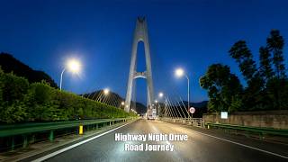 4K Road Journey | Driving Alone | Blue hour drive on Expressway | G50 | ASMR 