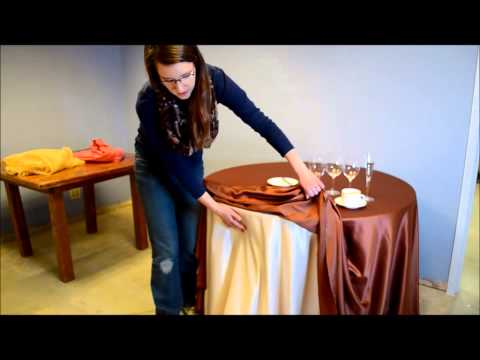 How to choose the correct linen size for your table.