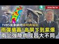 雨彈續轟!高屏下到紫爆 南北強降雨成因大不同｜TVBS新聞 @TVBSNEWS01