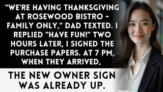 My Family Didn't Invite Me to Thanksgiving - So I Bought the Restaurant They Booked Instead