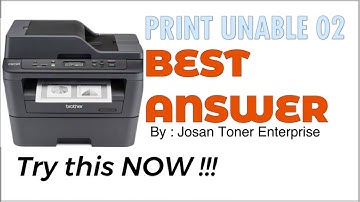 HOW TO FIX PRINT UNABLE 02 of Brother DCP-L2540dw #brother #josantoner