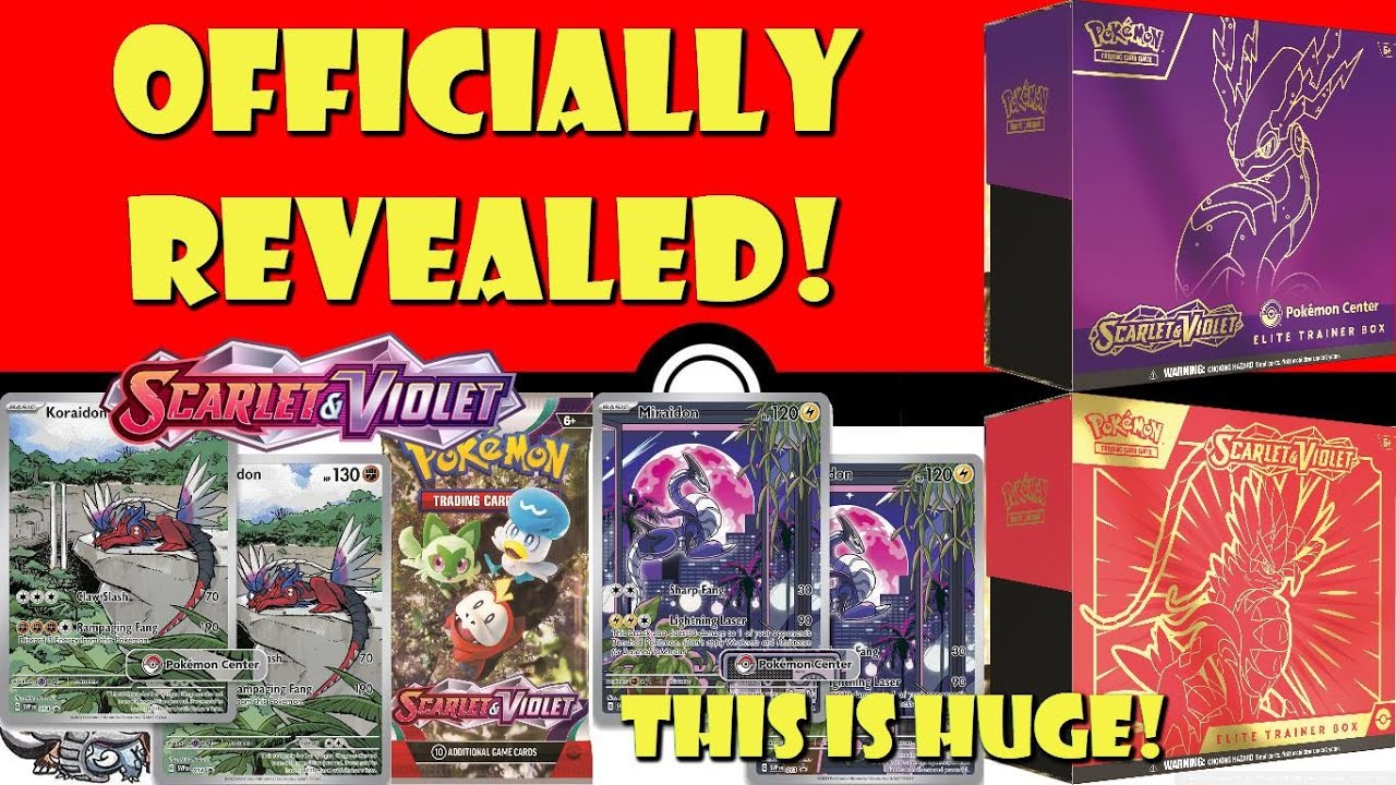 Cartas Pokémon TCG Scarlet & Violet - Elite Trainer Box Miraidon