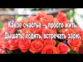 С ДОБРЫМ УТРОМ! КАКОЕ СЧАСТЬЕ ПРОСТО ЖИТЬ! ДОБРОЕ УТРЕЧКО ХОРОШЕГО ДНЯ! ОЧЕНЬ Трогательный стих!