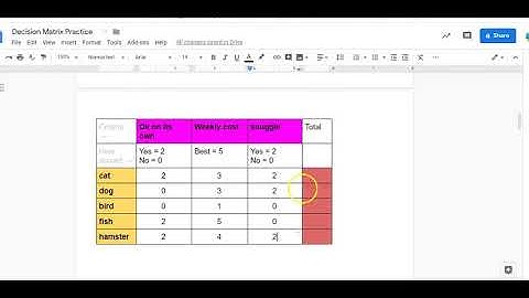 Decision Matrix  An Introduction