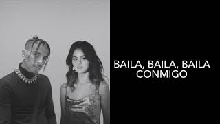 Baila Conmigo- Rauw Alejandro, Selena Gomez (letra)