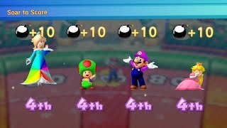 Mario Party 10 Amiibo Party | Rosalina Vs Peach Vs Toad Vs Mario (Master Difficulty)#29 MARIO CRAZY