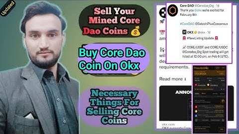 How to sell core coins | How to buy core coins | How to get core airdrop | Core coin new update