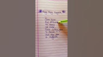 Thumbnail of Bang Bang Bangkok (Same same but different, No money no Haney  lyrics Song) #songlyrics #bangkok