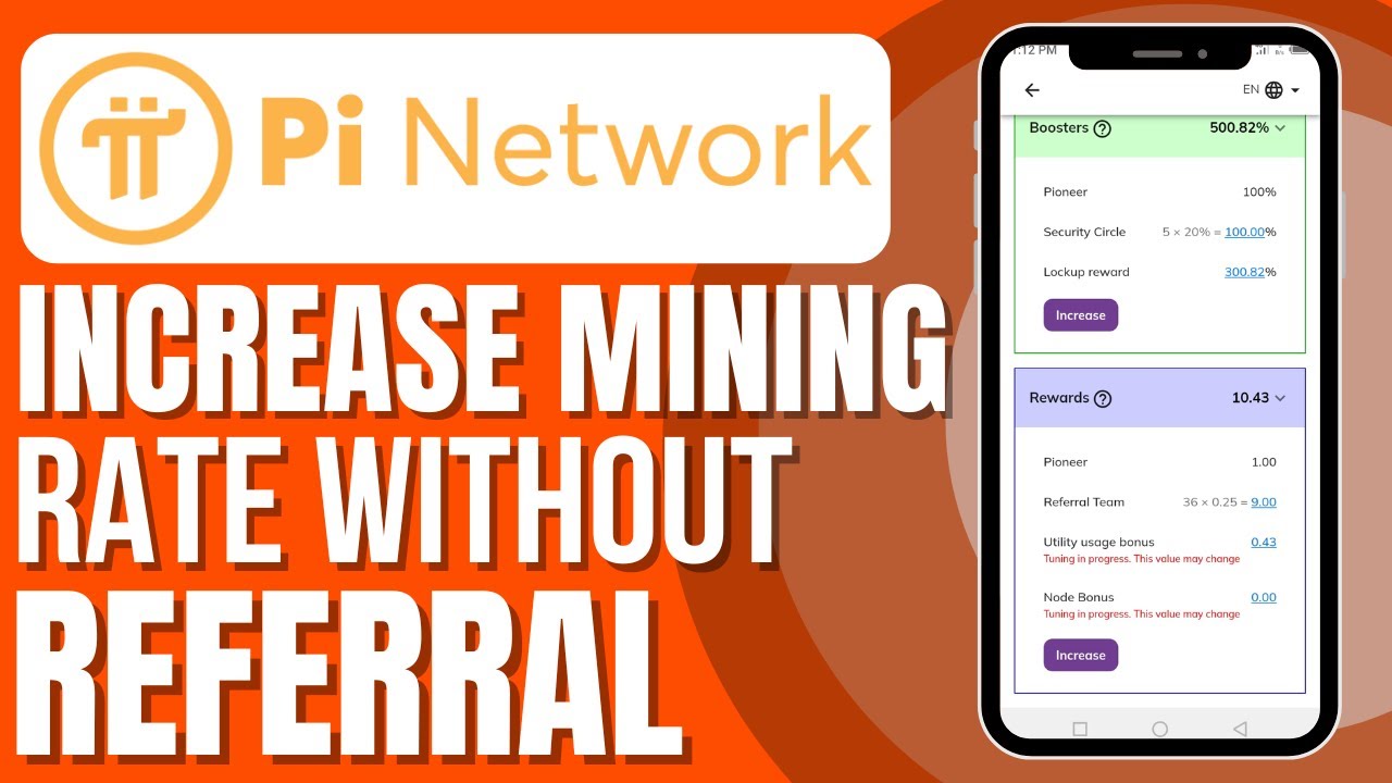 How To Increase Pi Mining Rate Without Referral (Without Inviting)