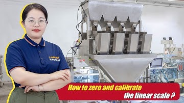 How To Zero And Calibrate 4 Head Linear Weigher of LD Vertical Packing Machine Vffs #vffs