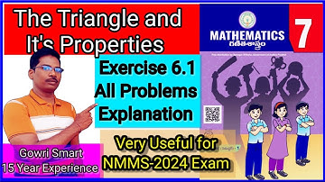 7th Class Maths New Syllabus|| Chapter-6||The Triangle and it