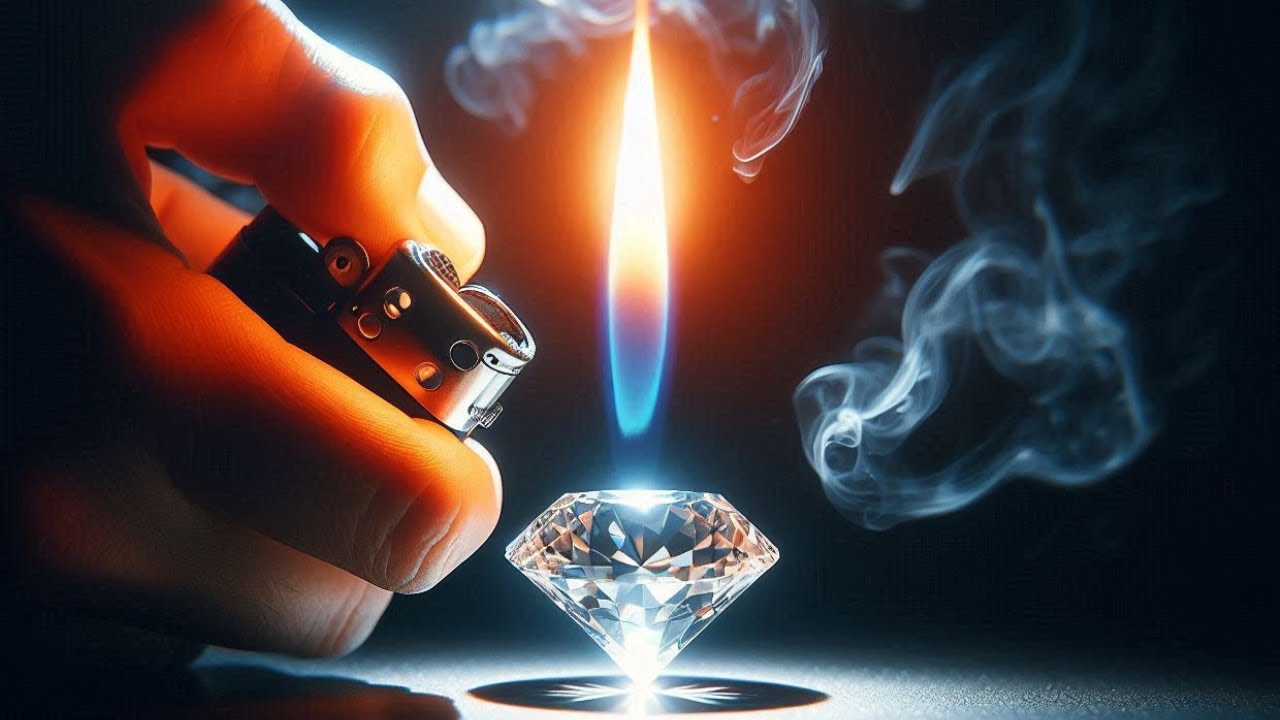 How To Test A Raw Diamond At Home How To Test Real Diamonds At Home With A Lighter | Diamond Test - YouTube