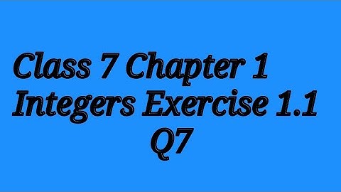 Manipur Board Class 7 Chapter 1 Intergers Exercise 1.1 Q7 Explained in Manipuri Language