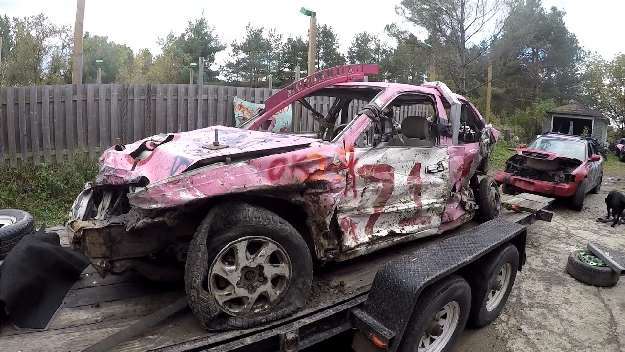 the 1998 toyota camry aftermath of Erin demolition derby YouTube