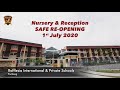 Nursery  reception  safe reopening  1 july 2020