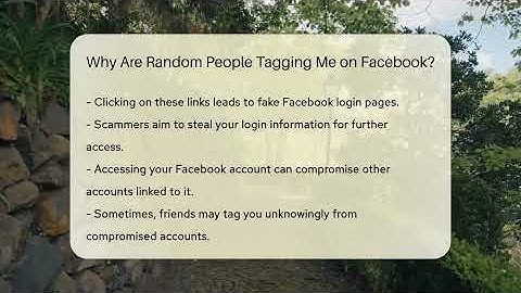 Why Are Random People Tagging Me on Facebook? - Everyday-Networking