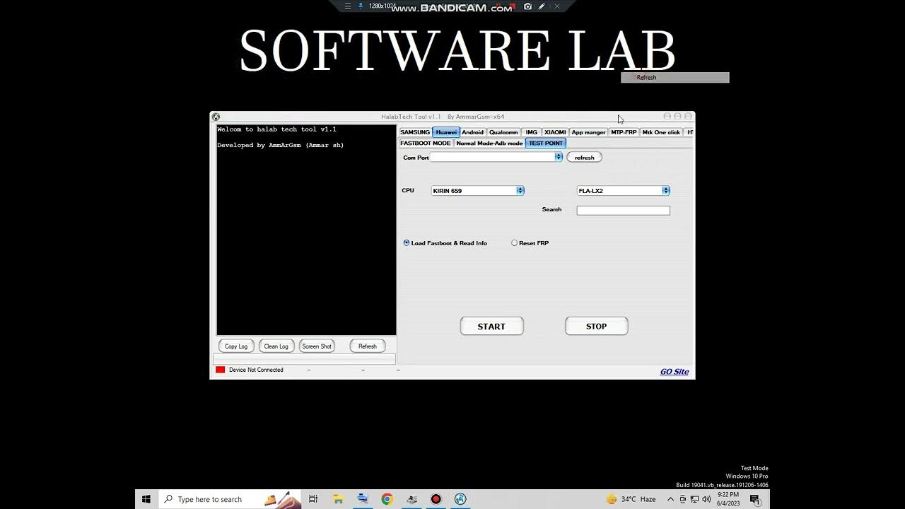 Huawei p10 lite Frp test point free tool by Halabtech tool YouTube