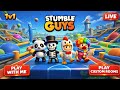 Stumble Guys Live GamePlay 🎮 Custom Rooms | Play With Me Join Now |