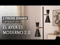 Lámpara Pie 2 Focos JIGGER - efectoLED