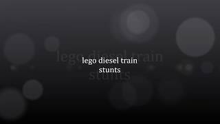 lego diesel train stunts