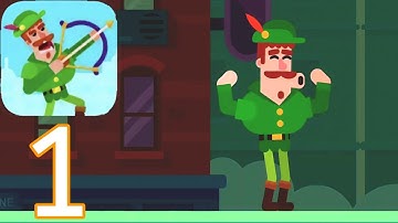 Bowmasters: Archery Shooting gameplay walkthrough part - 1 (Android, IOS)