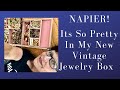 Look How Great All This Napier Looks In My New Vintage Jewelry Box!