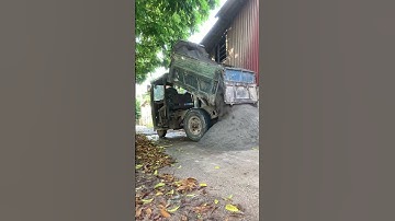 Công nông hai khối chở cát đổ ben #côngnông #congnong #automobile #xe3banhmaydaukubota