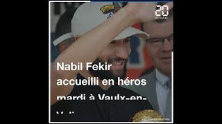 Nabil Fekir accueilli en héros à Vaulx-en-Velin