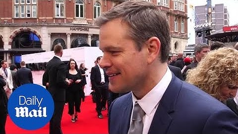 Jason Bourne premiere: Matt Damon talks getting in shape - Daily Mail