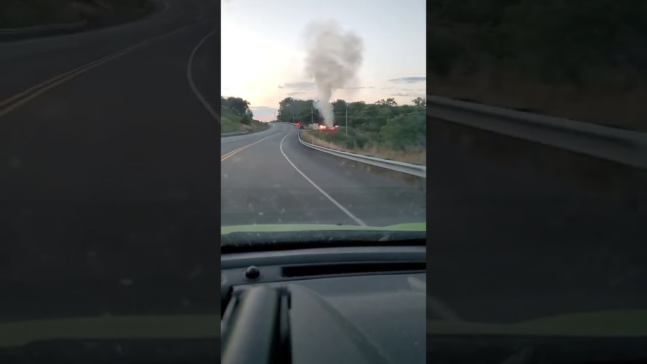 Fire at Penn Haven Tire Works, Danville, PA (07/16/2022) #shorts #fire