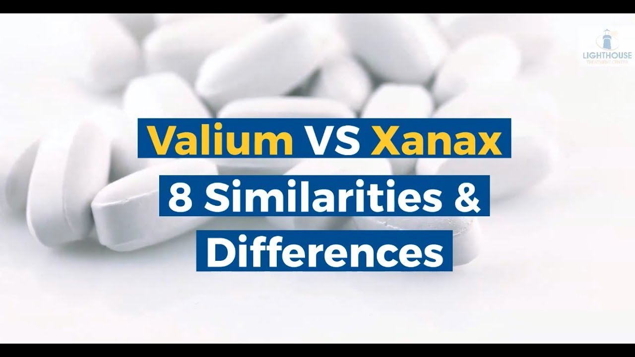 Valium Vs Xanax Difference