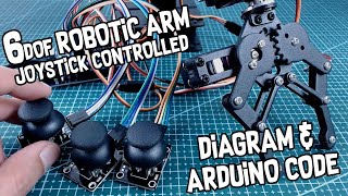 6DOF Robotic Arm Code and Diagram