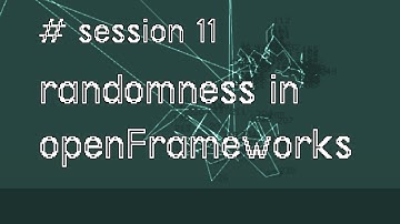 openFrameworks creative coding: Randomness and the drunkards walk