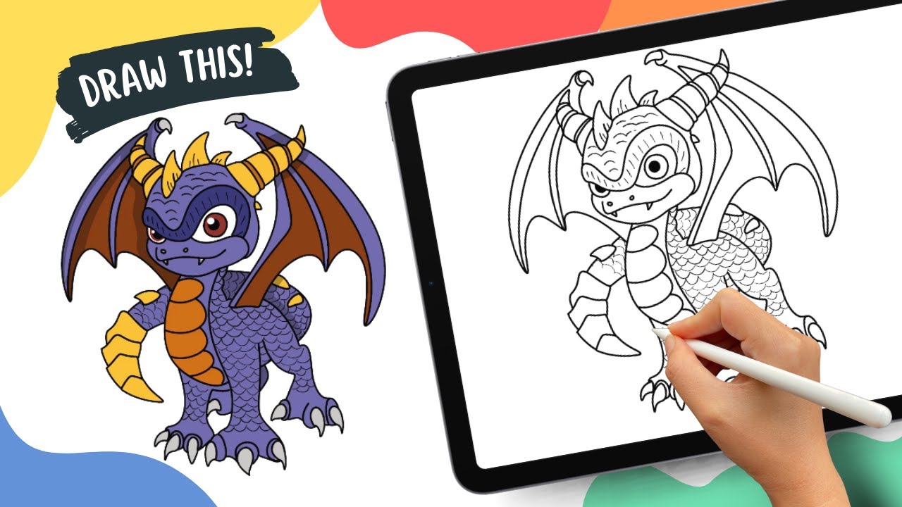 Spyro | Skylanders : Spyro's Adventure Cartoon Drawing