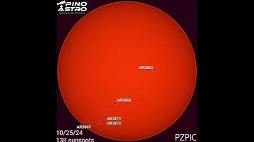 Daily Sunspots: October 25, 2024 (10/25/24) #PinoAstro