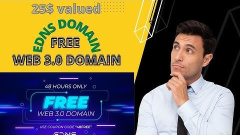 Free WEB 3.0 DOMAIN || EDNS domain Claim yours now 🎉!