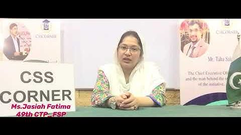 Ms.Syeda Jasiah Fatima CSS CORNER intro at Frere Hall Karachi.