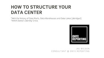 How to Structure your Data Center - Domo IDEA Exchange - Session 6