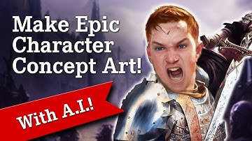 How to Make Character Concept Art with AI (Free and Easy) - Stable Diffusion Tutorial 2022