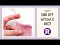 How to: Bind Off without a Knot | Easy Knitting Tip | Standard Knit Bind Off